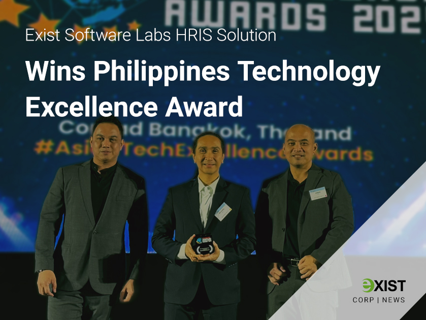 Exist Software Labs HRIS Solution Wins Philippines Technology Excellence Award