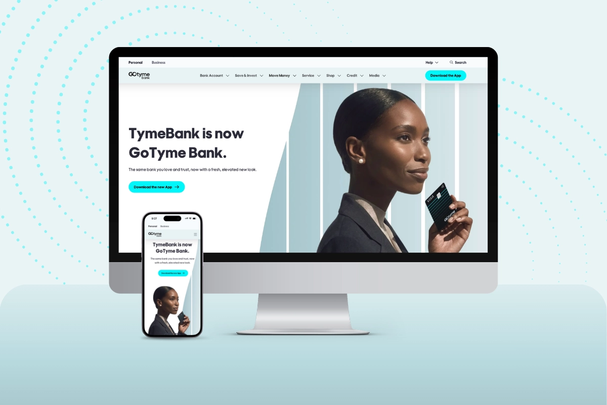 GoTyme Bank South Africa Website Development