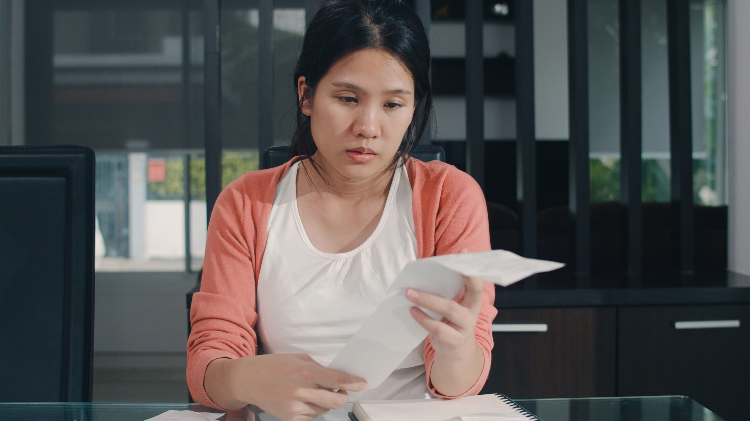 loan management approval slow woman looking sad